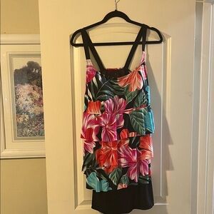 Floral Ruffle One-Piece Swimsuit